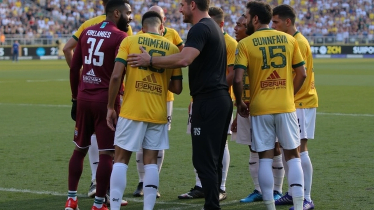 A festa da torcida e a celebração no estádio