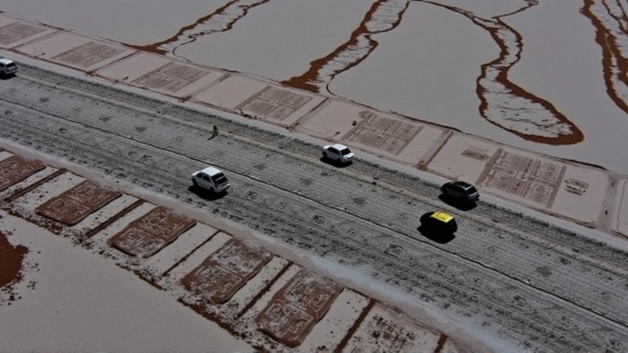 Tempestade de Granizo Transforma Deserto da Arábia Saudita