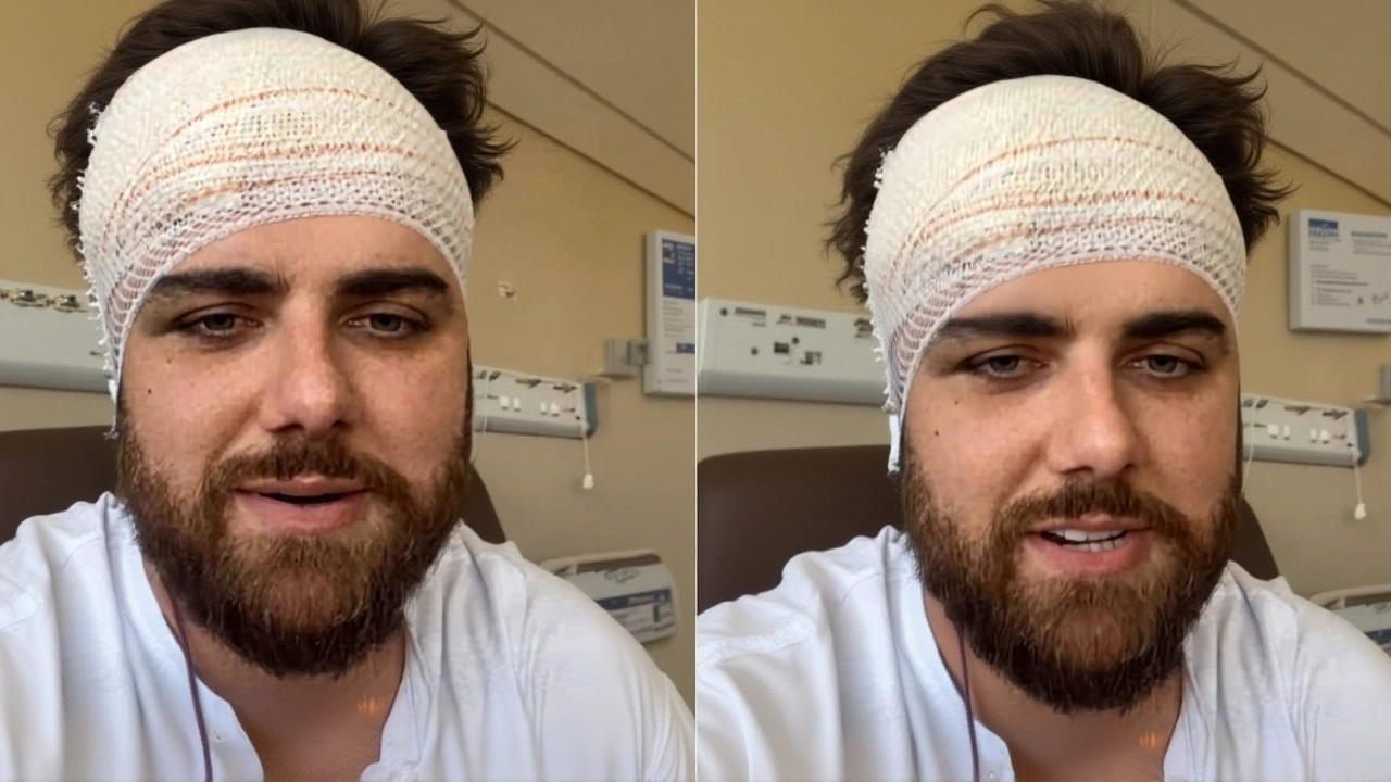 Zé Neto se recupera de corte profundo na cabeça após acidente de quadriciclo